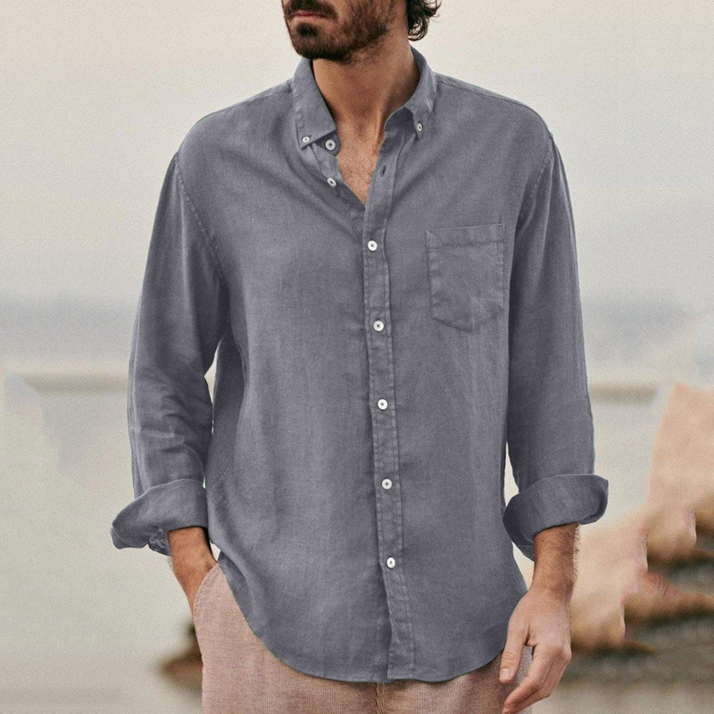 Camisa Manga Longa de Linho 100%, Mancini Bellini® Lorenzo