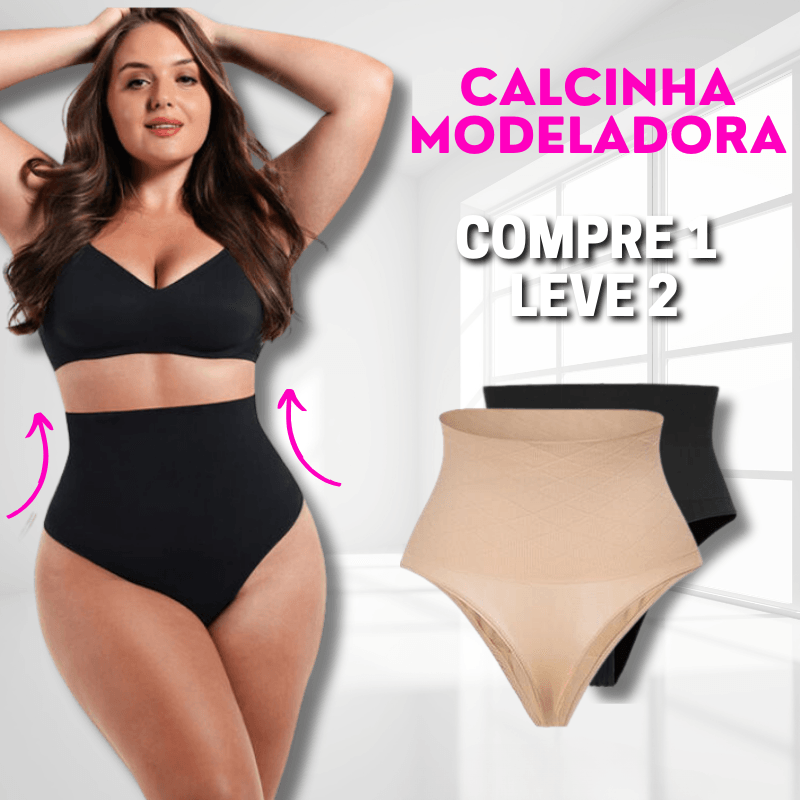 Calcinha FitShaper Com Barbatanas (Compre 1 e Leve 2)