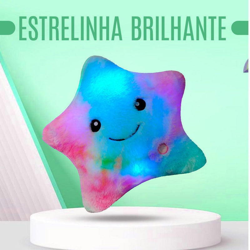 Estrelinha Brilhante - Pelúcia Fofa Iluminada (Luz de LED)